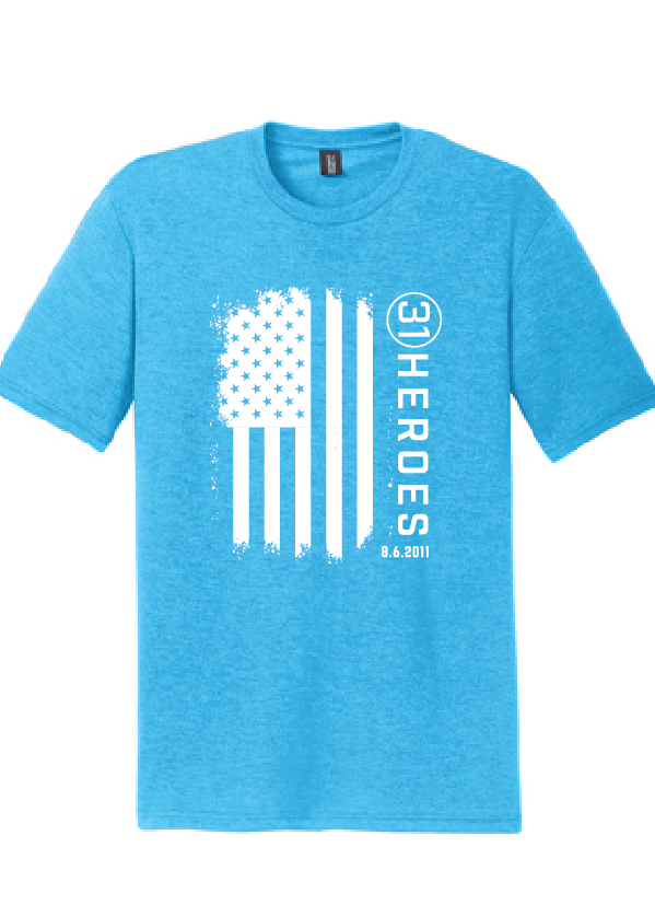 Flag Triblend Softstyle Tee / 8 Colors / 31 Heroes