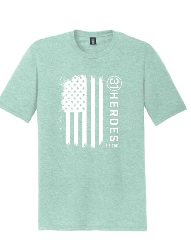 Flag Triblend Softstyle Tee / 8 Colors / 31 Heroes