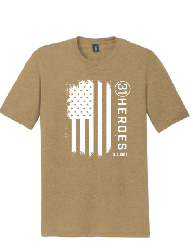 Flag Triblend Softstyle Tee / 8 Colors / 31 Heroes