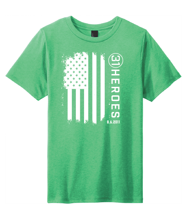 YOUTH Flag Triblend Softstyle Tee / 5 Colors / 31 Heroes