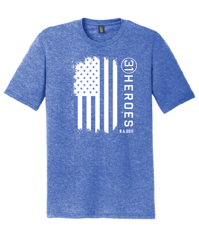 YOUTH Flag Triblend Softstyle Tee / 5 Colors / 31 Heroes
