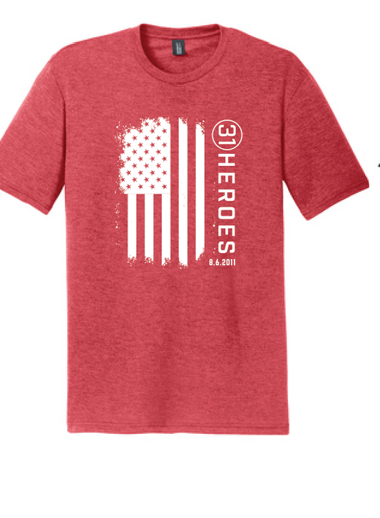 YOUTH Flag Triblend Softstyle Tee / 5 Colors / 31 Heroes
